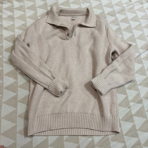 J crew Cotton racking-stitch sweater-polo - Picture 3 of 3
